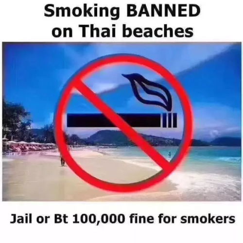 泰国24海滩,最严控烟 违令者,罚款2万,甚至坐牢1年...